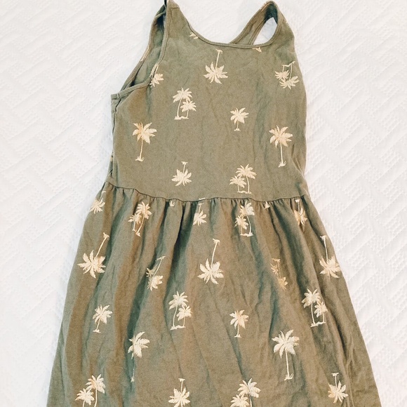 Old Navy Other - Old Navy Palm Tree Tank Dress Green L